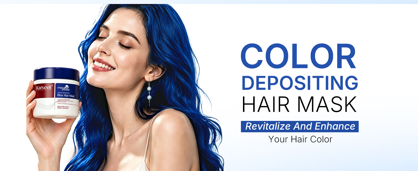 Amazon.com: Karseell Blue Color Depositing Conditioner, Deep Hair